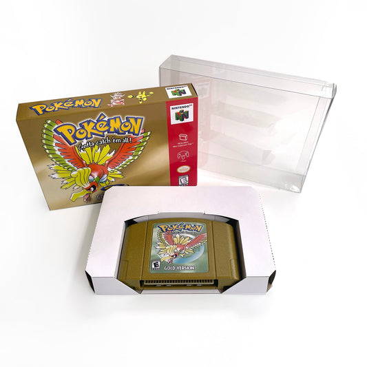pokemon gold version game cartridge with tray box  for N64 Nintendo 64
