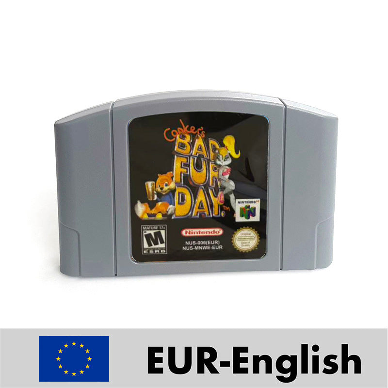 EUR PAL Version English Zelda Major Mask Resident Evil 2 Banjo Kazooie Mario Party 2 Game Cartridge for N64 Nintendo 64