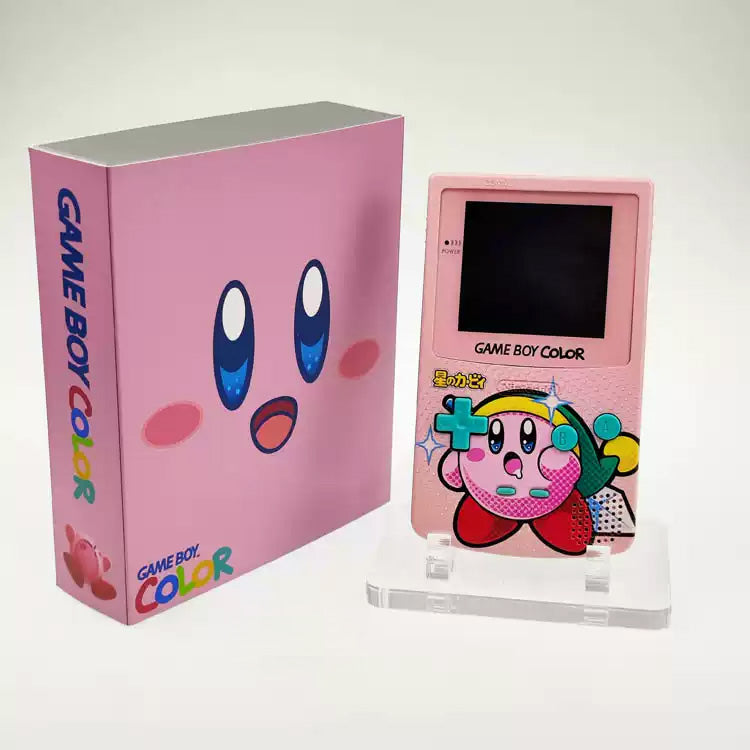 GBC customized GAMEBOY COLOR game console, high brightness handheld console, point-to-point full fit Kirby