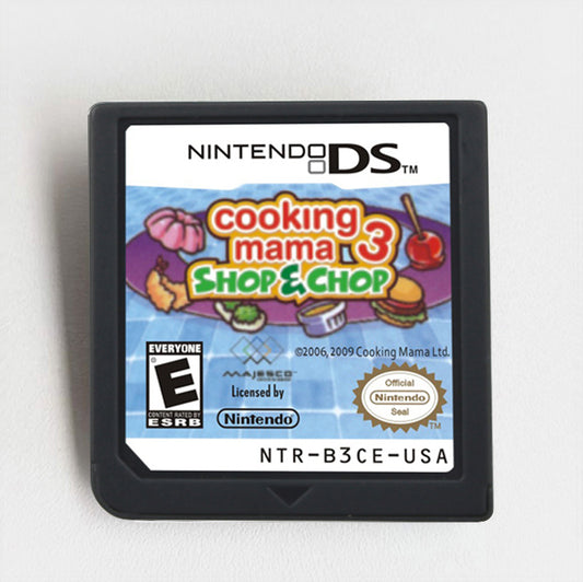 Cooking Mama 3 DS Shop Cook 100+ Recipes & Multiplayer Fun Game cartridge for Nintendo Ds 3ds 2ds