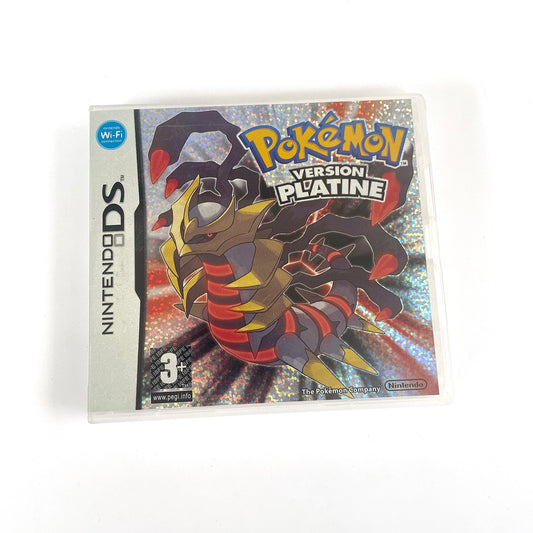 Pokemon FRA French Platinum Version game cartridge with tray box for nintendo DS
