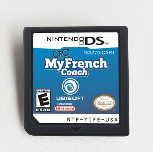 My French Coach DS Learn French with Mini-Games, Vocab & Voice Practice Game cartridge for Nintendo Ds 3ds 2ds