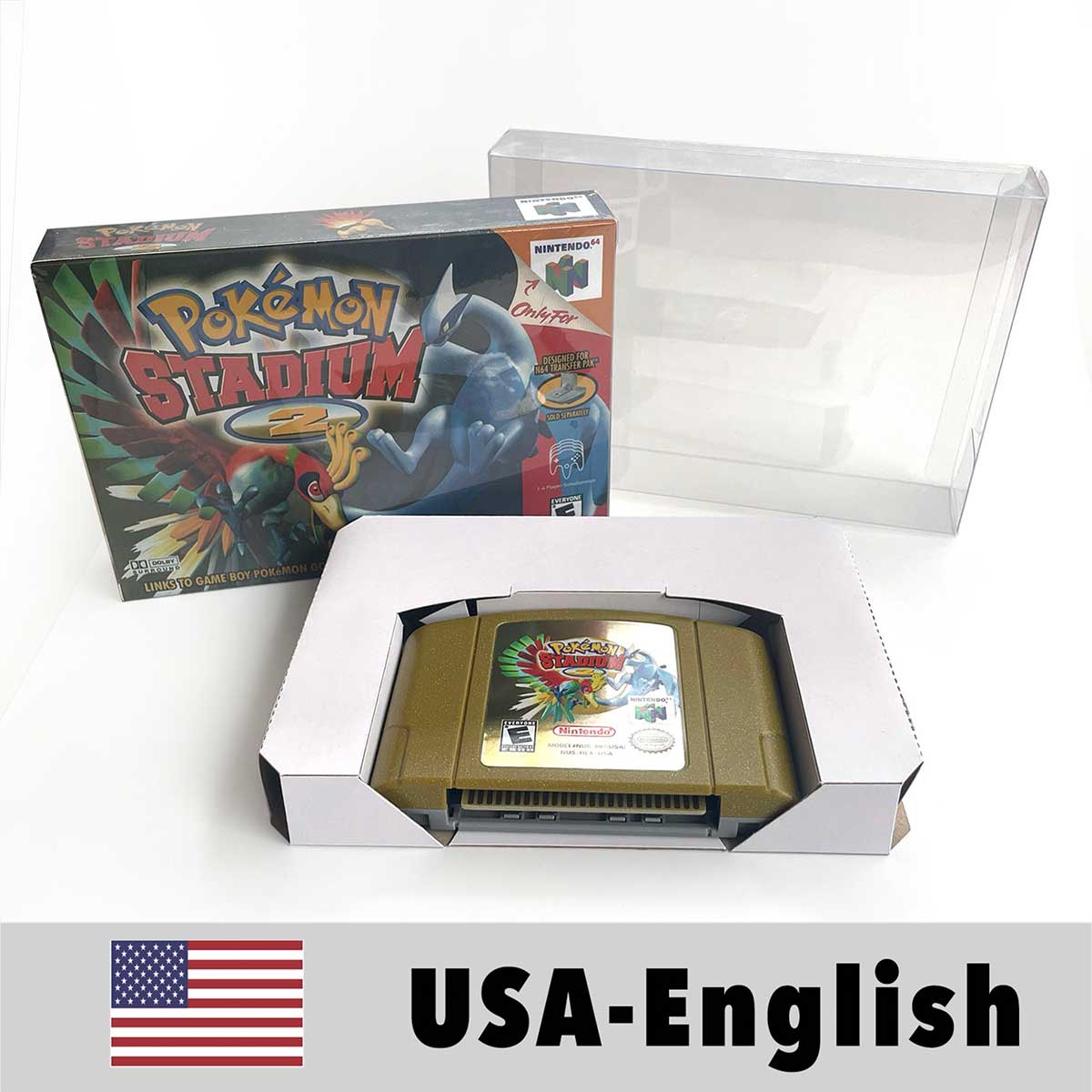 USA NTSC Banjo Donkey Kong 64 Kirby 64 Mario Party Pokemon Stadium Zelda Goldeneye 007 Game Cartridge Tray BOX for N64