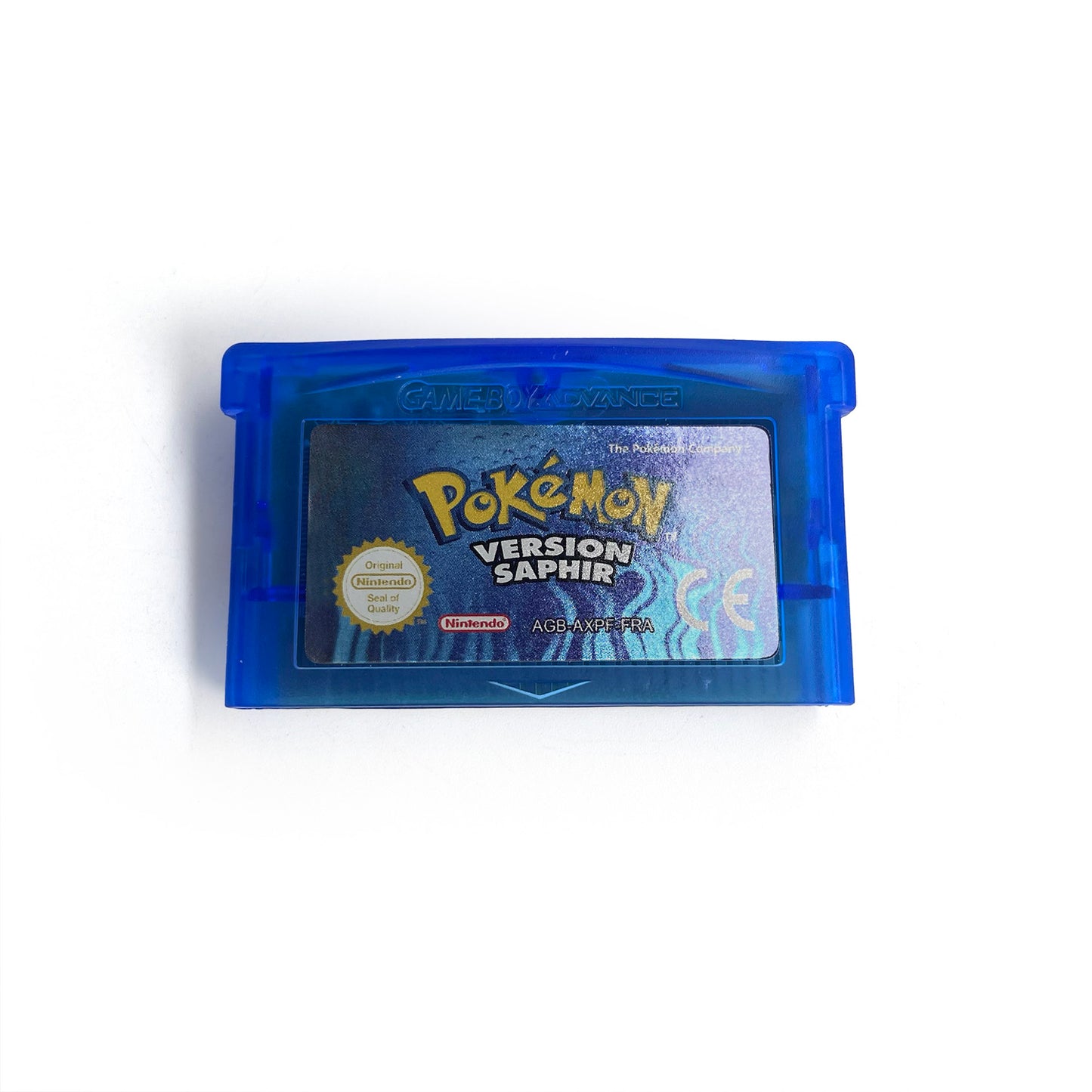 FRA French IC save rtc flash cart Real Time Clock pokemon Saphir version box with tray Nintendo game cartridge for gba  game boy advance
