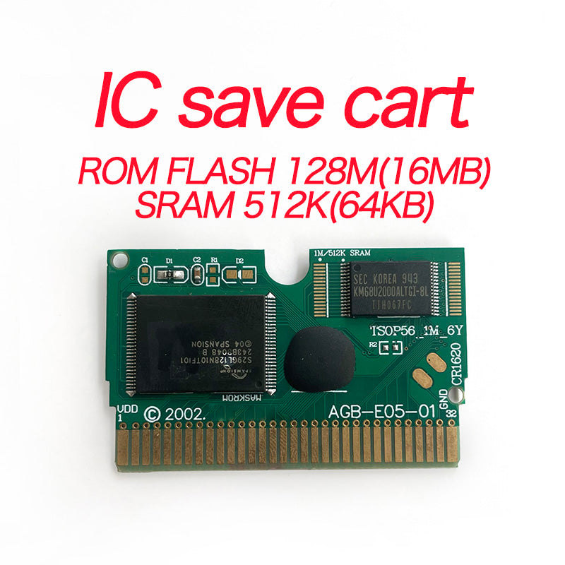 USA ESP NOE FRA EUR ITA IC Save cart Pokemon Emerald,firered,ruby,sapphire,leafgreen Game Cartridge for GBA multiple languages