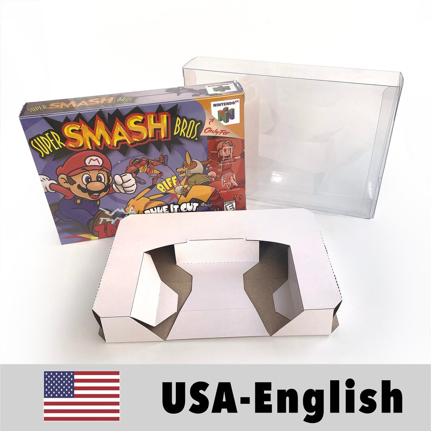 EUR PLA version English Resident Evil 2 game cartridge with tray box for N64 Nintendo 64