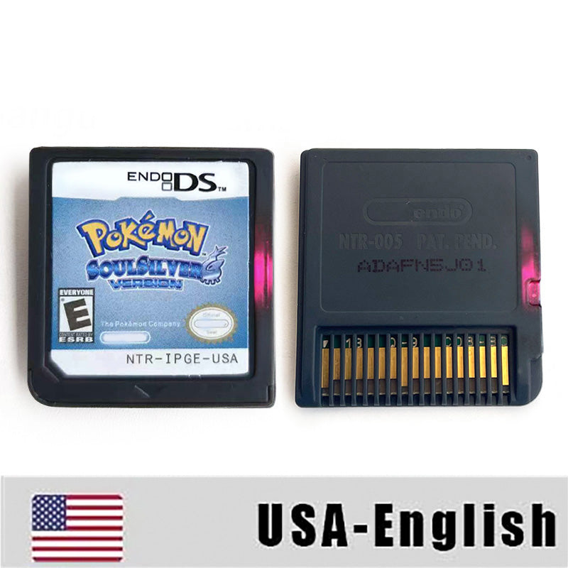 ESP ITA FRA USA EUR NOE Pokemon HeartGold SoulSilver Platinum Diamond Pearl Nintendo Video Console Game Cardride For DS 2DS 3DS