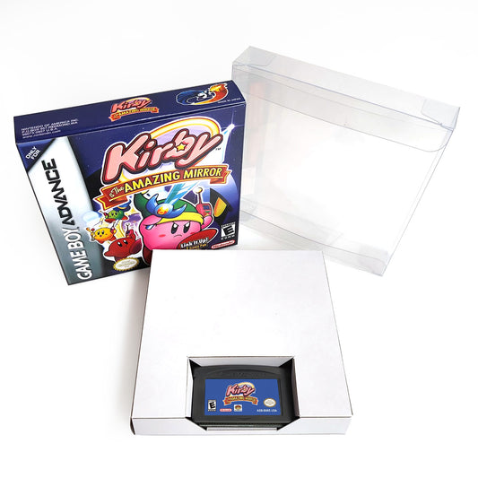 Kirby & The Amazing Mirror cartridge with tray box manual for gba game boy advance