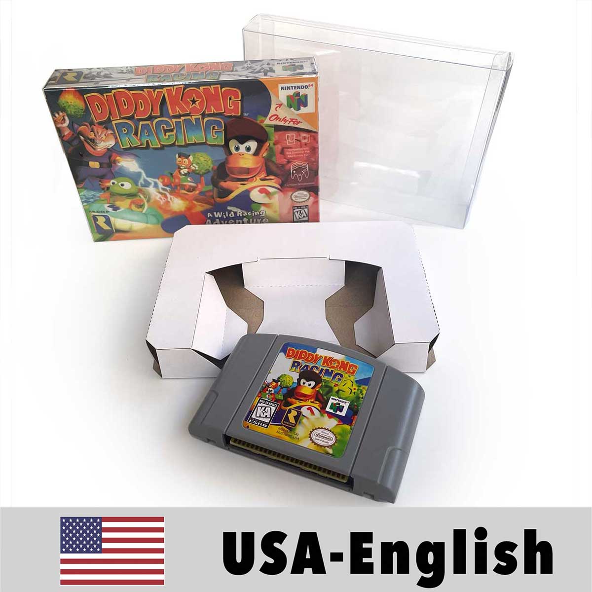 USA NTSC Banjo Donkey Kong 64 Kirby 64 Mario Party Pokemon Stadium Zelda Goldeneye 007 Game Cartridge Tray BOX for N64