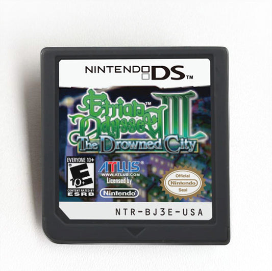 Etrian Odyssey III The Drowned City Game cartridge for Nintendo Ds 3ds 2ds