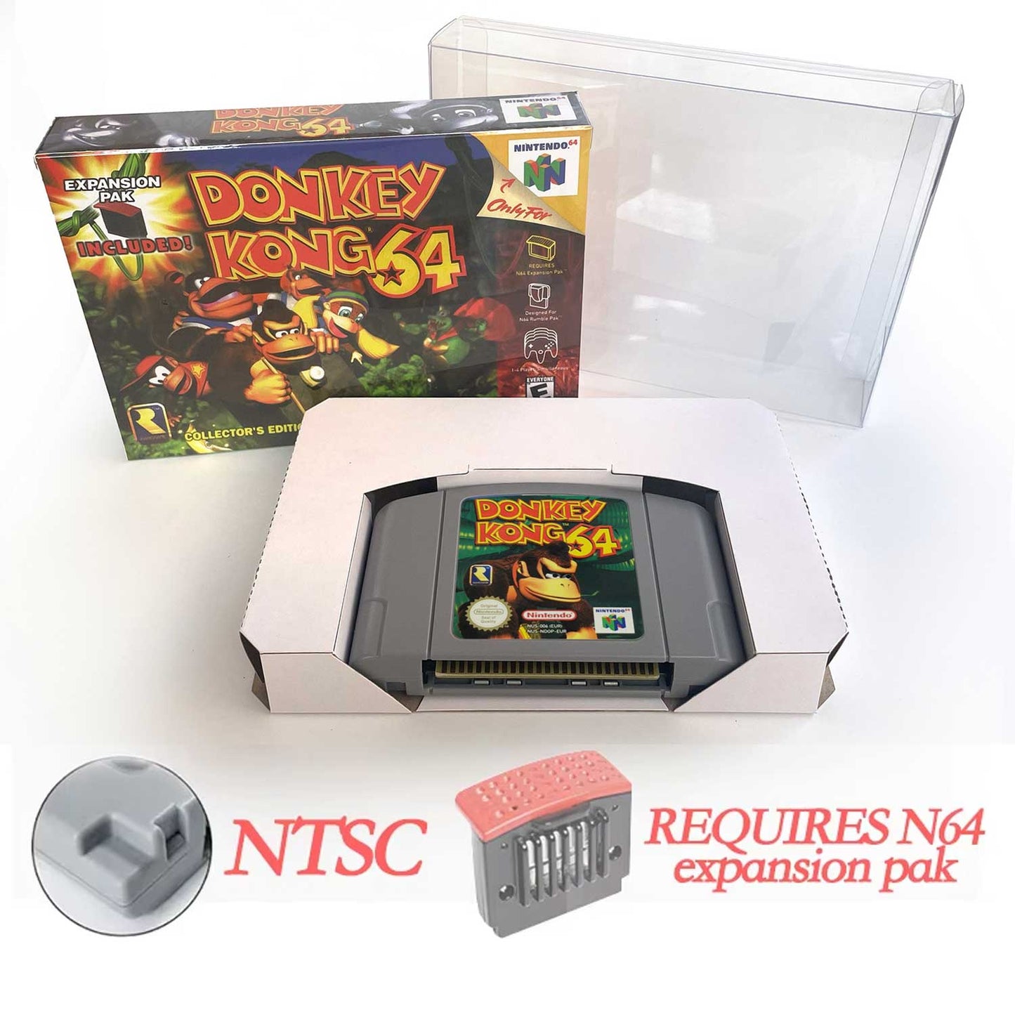 USA NTSC Banjo Donkey Kong 64 Kirby 64 Mario Party Pokemon Stadium Zelda Goldeneye 007 Game Cartridge Tray BOX for N64