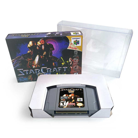 USA NTSC Star Craft 64 game cartridge with tray box for N64 Nintendo 64