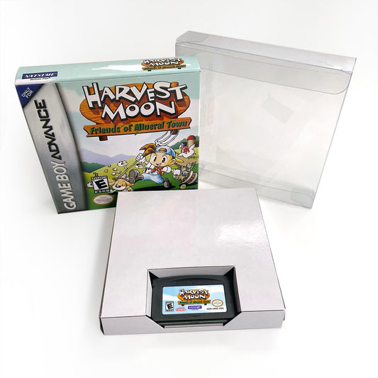 Harvest Moon Friends of Mineral Town cartridge with tray box manual for gba game boy advance