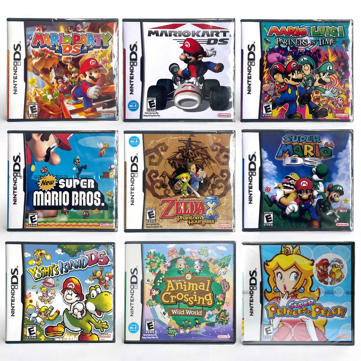 Mario Kart DS Animal Crossing Wild World The Legend of Zelda Phantom Hourglass with Box Game Cartridge Manual Ds for Nintendo Ds 3ds 2ds