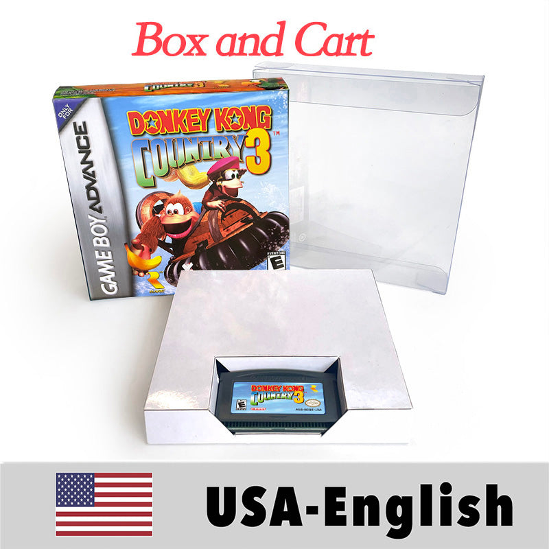 USA Englsih Zelda,super Mario,Castlevania,Metroid,Kirby,Final Fantasy,donkey Kong,Fire Emblem Nintendo box tray Game Cartridge for Gba