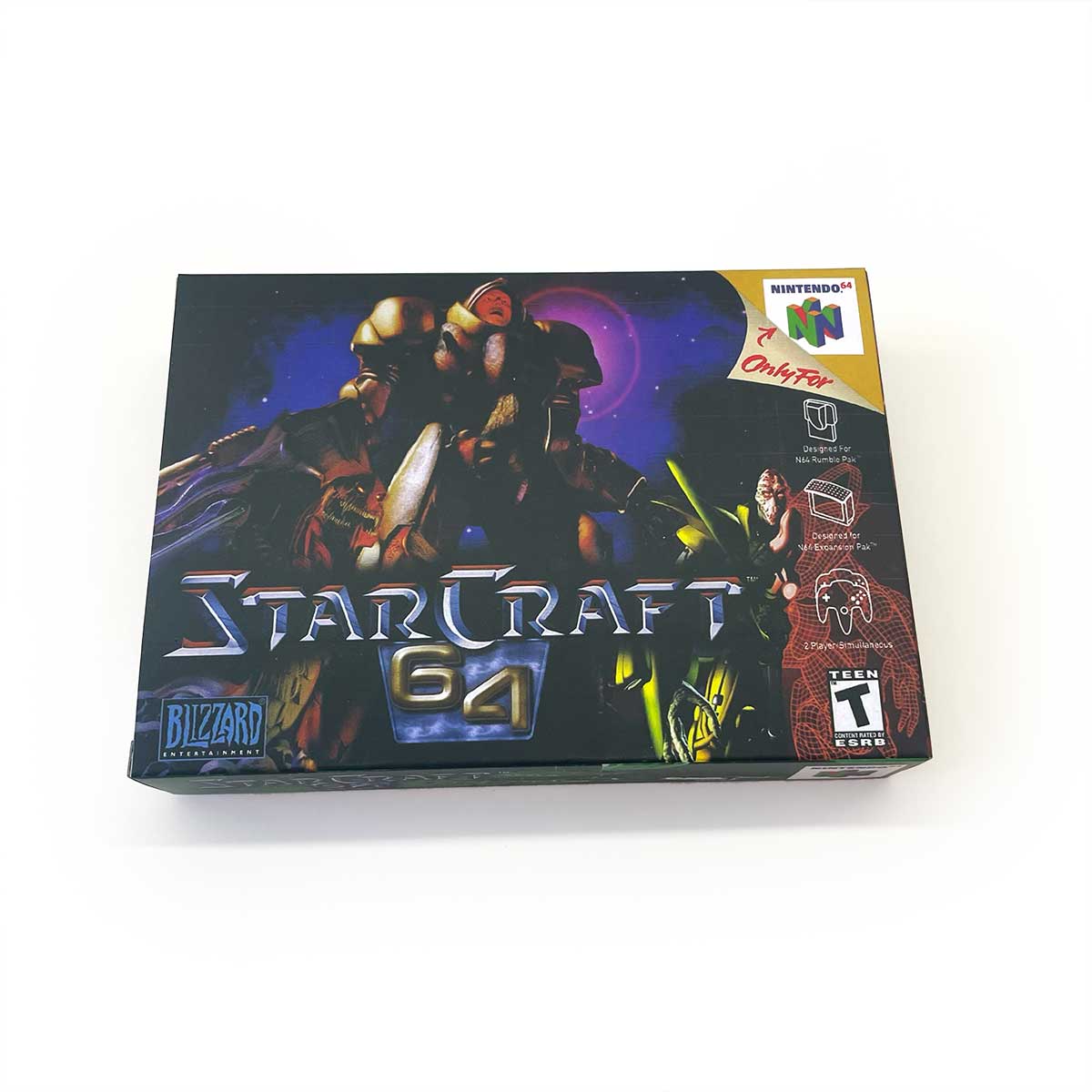 USA NTSC Star Craft 64 game cartridge with tray box for N64 Nintendo 64