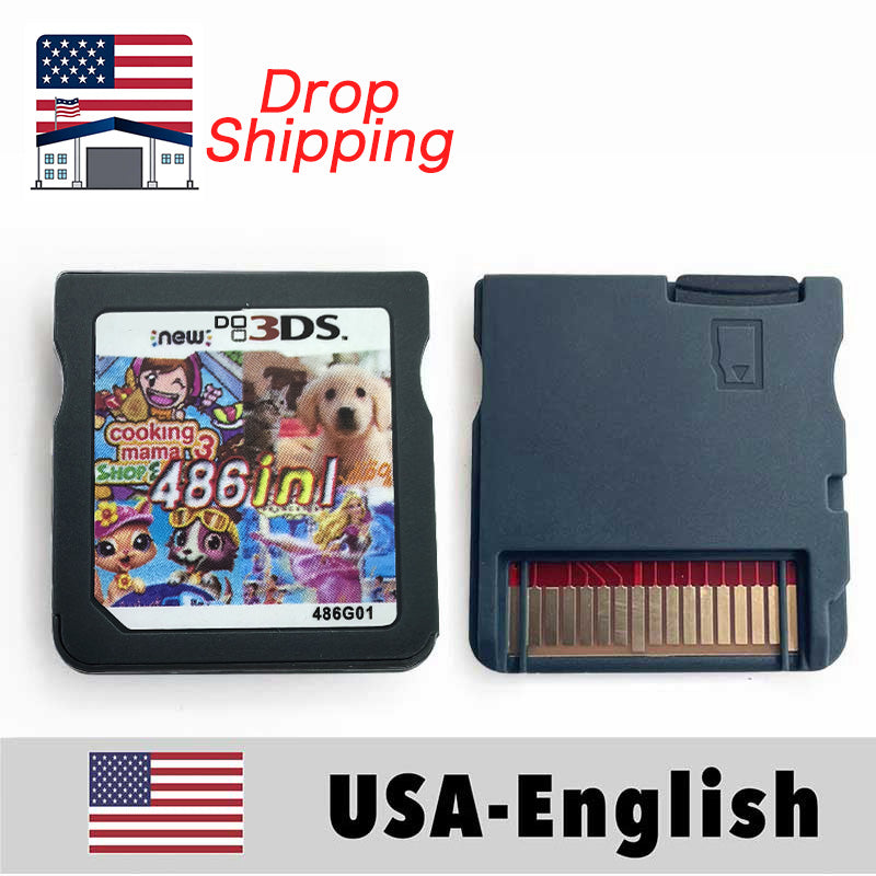 （Shipped from the United States）USA English 208 in 1,482 in 1,486 in 1,500 in 1,510 in 1,4300 in 1,5000 in 1,7800 in 1 Game Cartridge for DS Console