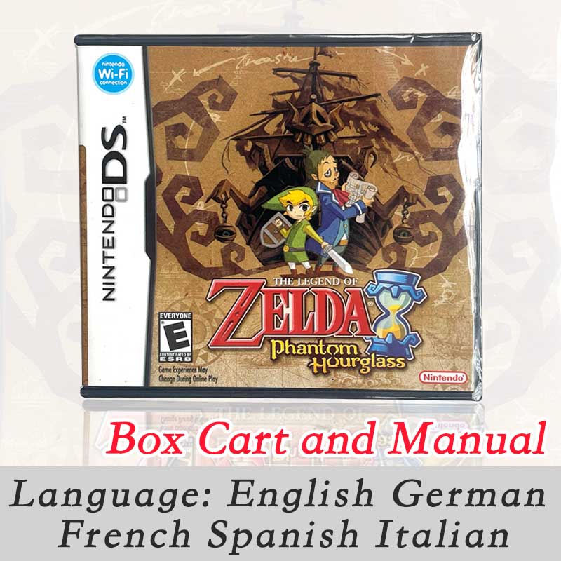 Mario Kart DS Animal Crossing Wild World The Legend of Zelda Phantom Hourglass with Box Game Cartridge Manual Ds for Nintendo Ds 3ds 2ds