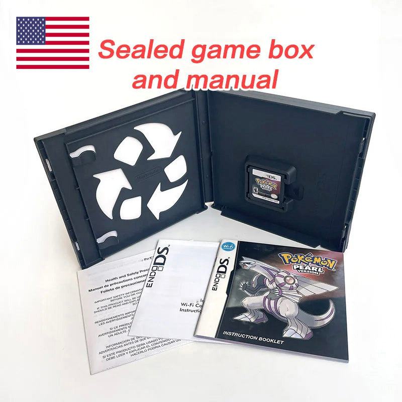 （Shipped from the United States) USA Version English pokemon Pearl Platinum SoulSilver HeartGold Diamond Box with Manual Game CartridUSA Version English pokemon Pearl Platinum SoulSilver HeartGold Diamond Box with Manual Game Cartridge for Ds 3ds 2ds