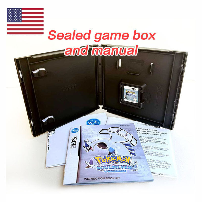 （Shipped from the United States) USA Version English pokemon Pearl Platinum SoulSilver HeartGold Diamond Box with Manual Game CartridUSA Version English pokemon Pearl Platinum SoulSilver HeartGold Diamond Box with Manual Game Cartridge for Ds 3ds 2ds