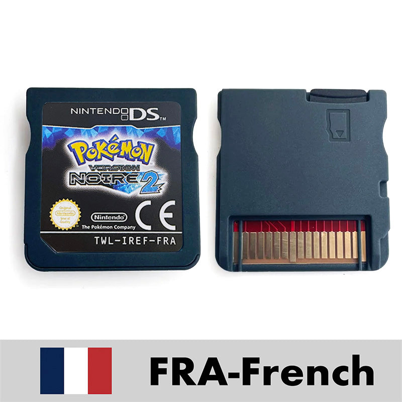 USA FRA ITA NOE ESP Pokemon HeartGold SoulSilver Black 1 2 White 1 2 Nintendo Game Cartridge for DS NDS 3DS