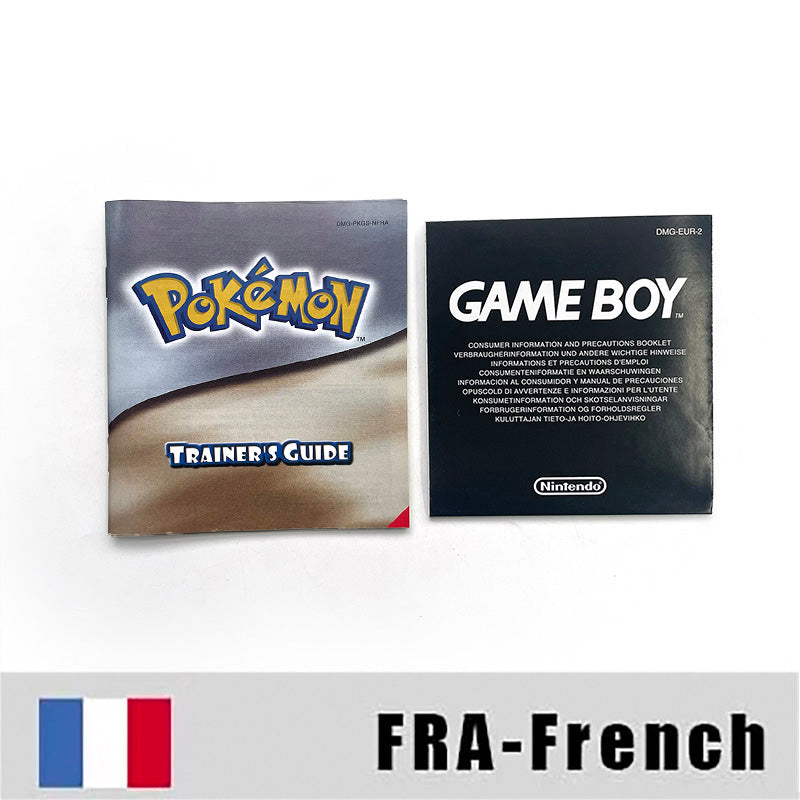 gbc game FRA French pokemon gold version RTC Flash cart Battery save pokemon Or cartridge with tray box game boy color