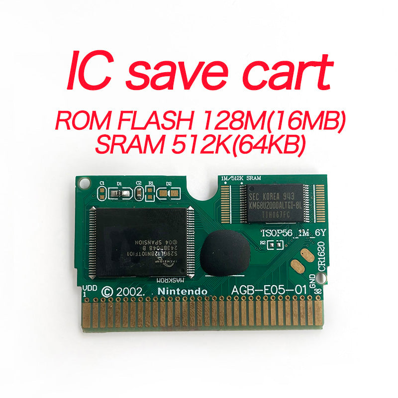 NOE German IC save rtc flash cart Real Time Clock pokemon emerald version box with tray Nintendo game cartridge for gba