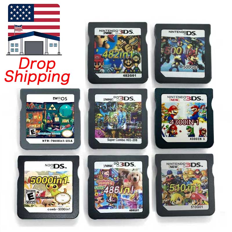 （Shipped from the United States）USA English 208 in 1,482 in 1,486 in 1,500 in 1,510 in 1,4300 in 1,5000 in 1,7800 in 1 Game Cartridge for DS Console