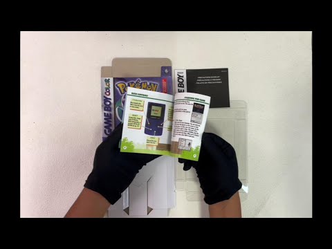 USA Pokemon Crystal English Version Battery Save RTC Flash Cart IC Save Manual Cartridge with Tray Box for Gbc Game Boy Color